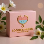 画像10: 聴診器と笑顔のハートが融合した医療ケアロゴ (10)