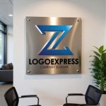 画像7: Z字の立体的なモダンテクノロジーロゴ (7)