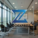 画像9: Z字の立体的なモダンテクノロジーロゴ (9)