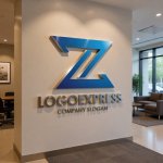 画像10: Z字の立体的なモダンテクノロジーロゴ (10)