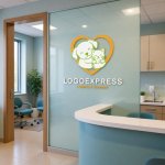 画像5: ハートの中で寄り添う犬と猫の優しいロゴ (5)