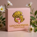 画像10: ハートを抱きしめる犬と猫のロゴ (10)