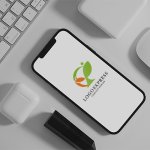 画像15: 葉と人が織りなすウェルネスロゴ (15)