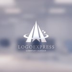 画像14: A字と軌道が融合する未来志向テクノロジーロゴ (14)