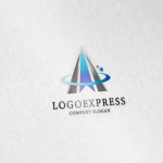 画像6: A字と軌道が融合する未来志向テクノロジーロゴ (6)