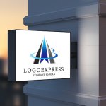 画像9: A字と軌道が融合する未来志向テクノロジーロゴ (9)