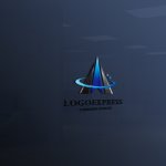 画像11: A字と軌道が融合する未来志向テクノロジーロゴ (11)