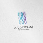 画像6: DNAと繋がりを象徴する3本のラインロゴ (6)