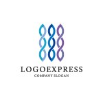 画像1: DNAと繋がりを象徴する3本のラインロゴ (1)