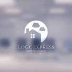 画像14: 家と雲が描かれた安心のホームロゴ (14)