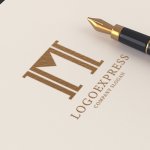 画像12: M字と柱の堅牢な構造ロゴ (12)