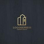 画像13: ビル群のモダンなラインアートロゴ (13)