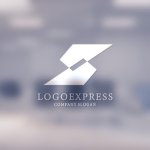 画像14: S字の幾何学的なスピードロゴ (14)