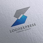 画像16: S字の幾何学的なスピードロゴ (16)