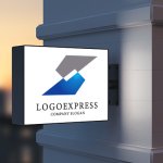 画像9: S字の幾何学的なスピードロゴ (9)