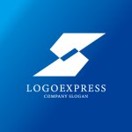 画像4: S字の幾何学的なスピードロゴ (4)