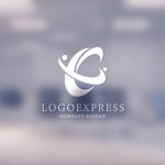 画像14: E字と軌道が融合するグローバルテクノロジーロゴ (14)