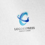 画像6: E字と軌道が融合するグローバルテクノロジーロゴ (6)