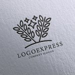 画像16: 麦と星の上品なロゴ (16)