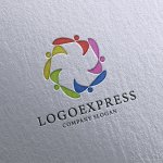 画像16: カラフルな協力的な人々のロゴ (16)