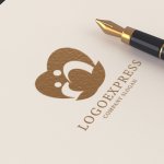 画像12: 親子の愛と成長を育むハートと芽のロゴ (12)