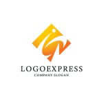 画像3: 知性と繋がりを示すモダンテクノロジーロゴ (3)