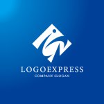 画像4: 知性と繋がりを示すモダンテクノロジーロゴ (4)