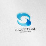 画像6: S字の流れるようなダイナミックロゴ (6)