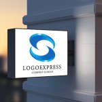 画像9: S字の流れるようなダイナミックロゴ (9)