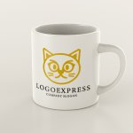 画像8: 可愛らしい猫の顔のロゴ (8)