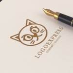 画像12: 可愛らしい猫の顔のロゴ (12)