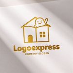 画像11: 本と家と笑顔のロゴ (11)