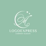 画像4: エレガントな筆記体Aロゴ (4)