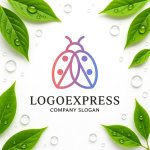 画像9: 可愛らしいテントウムシのロゴ (9)