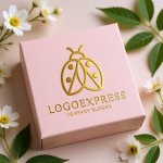 画像10: 可愛らしいテントウムシのロゴ (10)