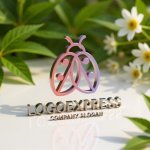 画像12: 可愛らしいテントウムシのロゴ (12)