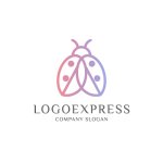 画像1: 可愛らしいテントウムシのロゴ (1)