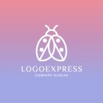 画像4: 可愛らしいテントウムシのロゴ (4)