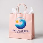 画像6: 太陽と波が輝くオーシャンロゴ (6)