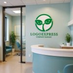 画像5: 笑顔の葉っぱと芽生えのナチュラルロゴ (5)