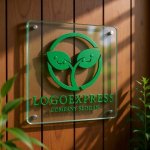 画像11: 笑顔の葉っぱと芽生えのナチュラルロゴ (11)