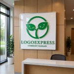 画像13: 笑顔の葉っぱと芽生えのナチュラルロゴ (13)