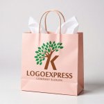 画像6: Kの文字と葉が織りなす成長の木ロゴ (6)