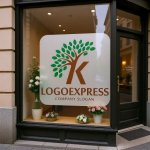 画像7: Kの文字と葉が織りなす成長の木ロゴ (7)