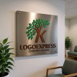 画像13: Kの文字と葉が織りなす成長の木ロゴ (13)