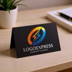 画像6: S字と稲妻のダイナミックテクノロジーロゴ (6)