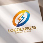 画像11: S字と稲妻のダイナミックテクノロジーロゴ (11)