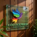 画像11: 平和の鳥と葉のロゴ (11)