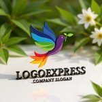 画像12: 平和の鳥と葉のロゴ (12)