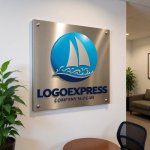 画像7: 帆船と波のダイナミックマリンロゴ (7)